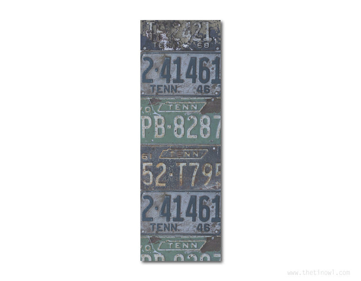 Bookmark - Vintage Tennessee License Plates