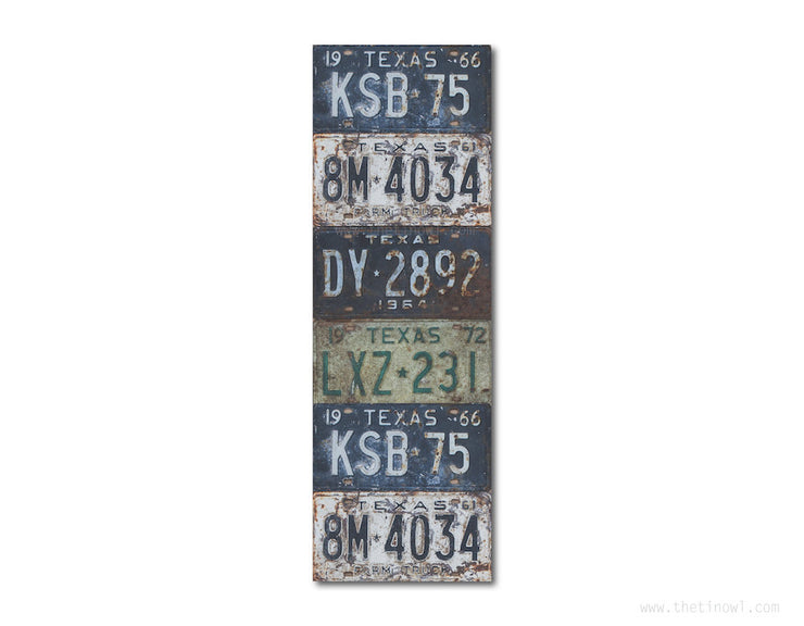 Bookmark - Vintage Texas License Plates