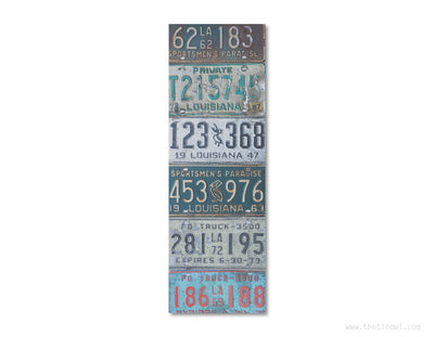 Bookmark - Vintage Louisiana License Plates