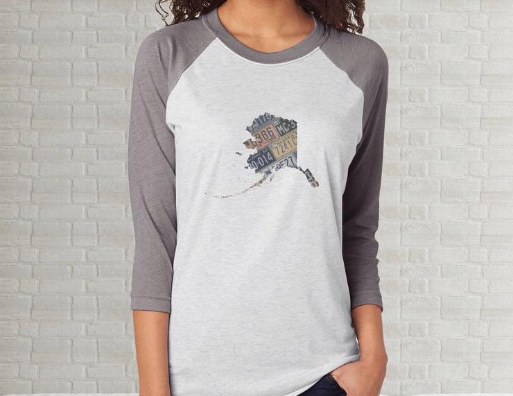 Alaska Raglan T-Shirt | Adult Unisex Tee Shirt