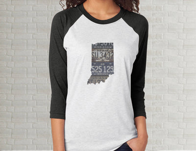 Indiana Raglan T-Shirt | Adult Unisex Tee Shirt
