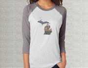 Michigan Raglan T-Shirt | Adult Unisex Tee Shirt