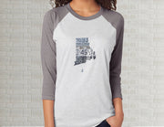 Rhode Island Raglan T-Shirt | Adult Unisex Tee Shirt
