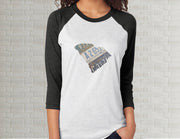 South Carolina Raglan T-Shirt | Adult Unisex Tee Shirt