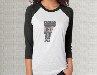 Vermont Raglan T-Shirt | Adult Unisex Tee Shirt