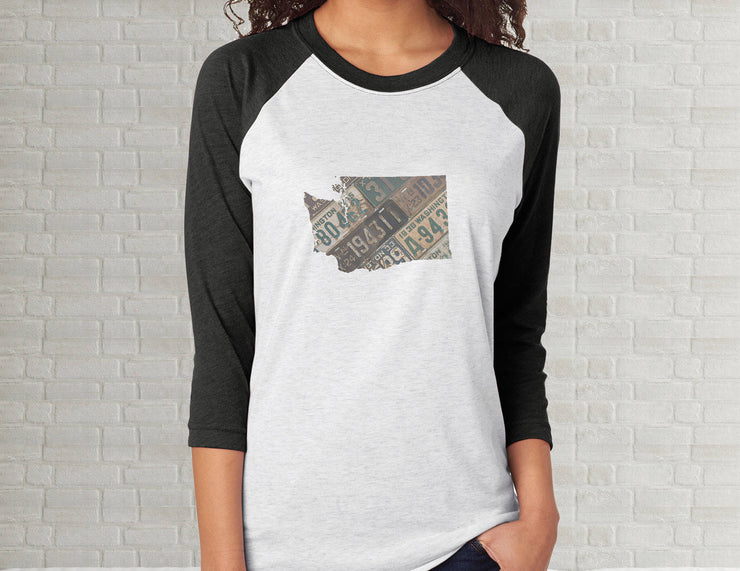 Washington Raglan T-Shirt | Adult Unisex Tee Shirt