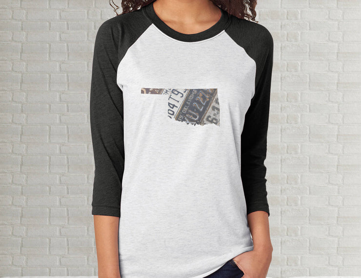 Oklahoma Raglan T-Shirt | Adult Unisex Tee Shirt