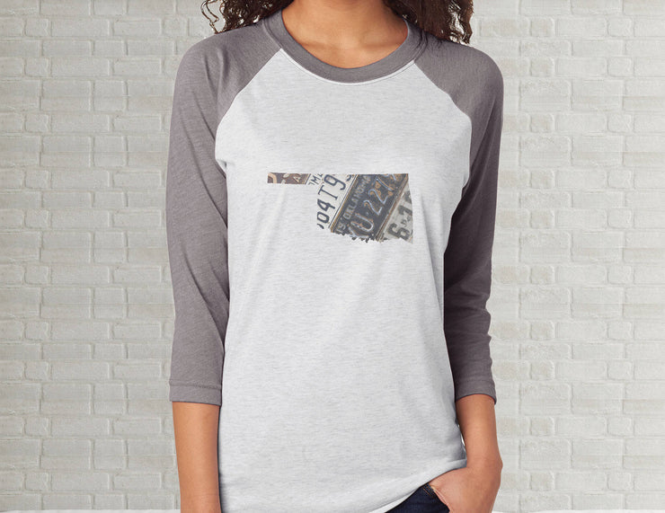 Oklahoma Raglan T-Shirt | Adult Unisex Tee Shirt