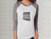 Arizona Raglan T-Shirt | Adult Unisex Tee Shirt