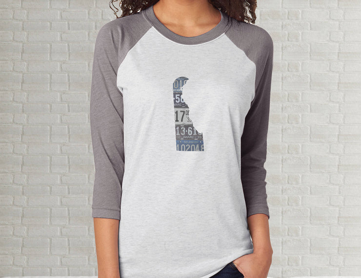 Delaware Raglan T-Shirt | Adult Unisex Tee Shirt