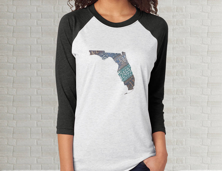 Florida Raglan T-Shirt | Adult Unisex Tee Shirt