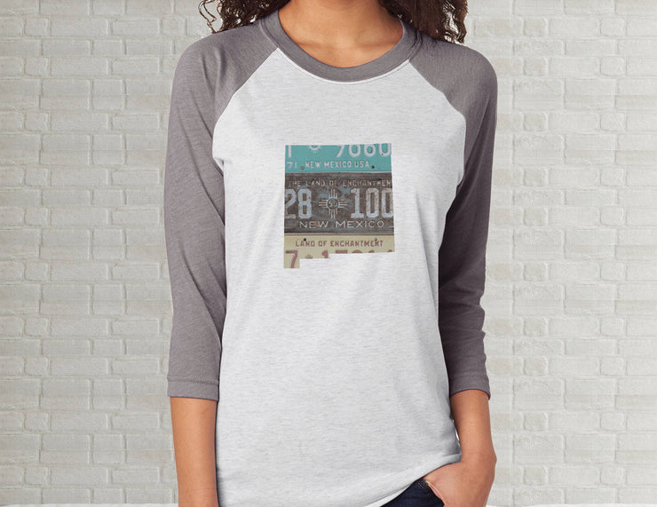 New Mexico Raglan T-Shirt | Adult Unisex Tee Shirt