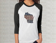 Wisconsin Raglan T-Shirt | Adult Unisex Tee Shirt