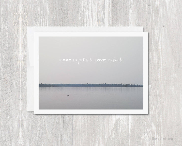 Greeting Card - Love Is Patient