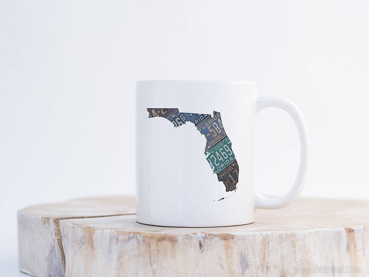 Florida Vintage License Plate Mug | Coffee Mug 11 oz