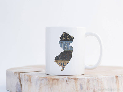 New Jersey Vintage License Plate Mug | Coffee Mug 11 oz