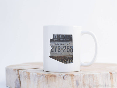 Arizona Vintage License Plate Mug | Coffee Mug 11 oz