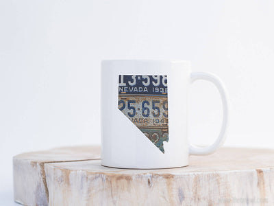 Nevada Vintage License Plate Mug | Coffee Mug 11 oz