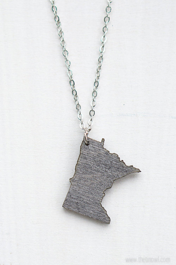 Minnesota Outline Necklace