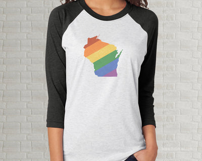 Wisconsin Pride Raglan T-Shirt