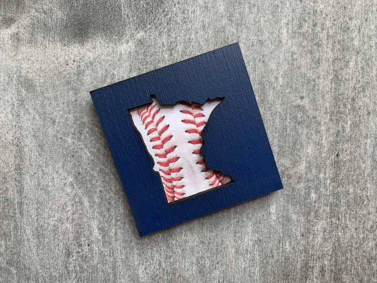 Minnesota Twins Baseball Art Magnet