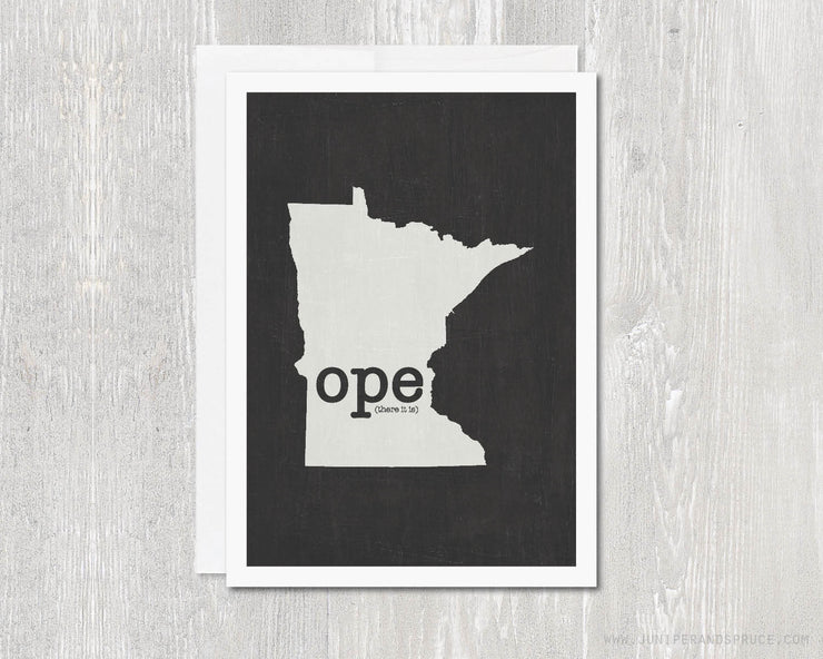 Greeting Card - Minnesota Ope there it is!