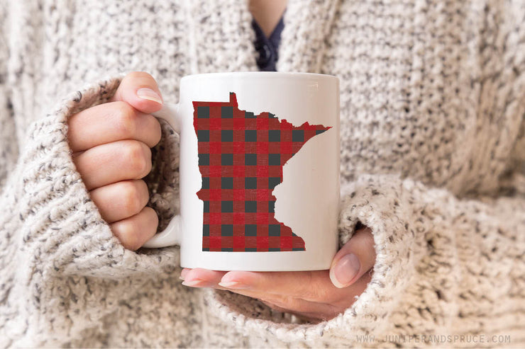 Coffee Mug - Minnesota Buffalo Plaid