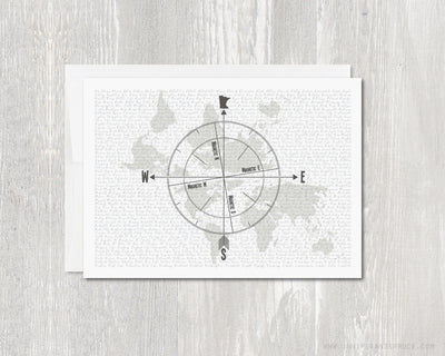 Greeting Card - Minnesota Compass Rose