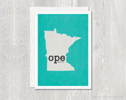 Greeting Card - Minnesota Ope there it is!