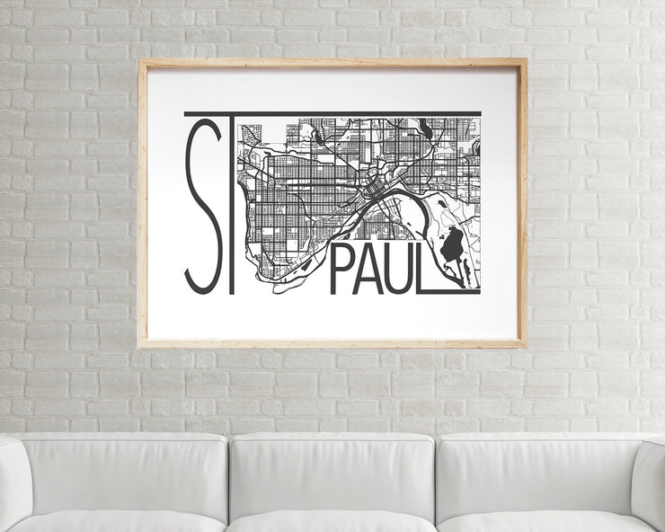 St. Paul Map Print | Minnesota