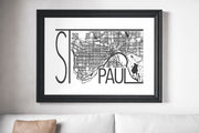 St. Paul Map Print | Minnesota