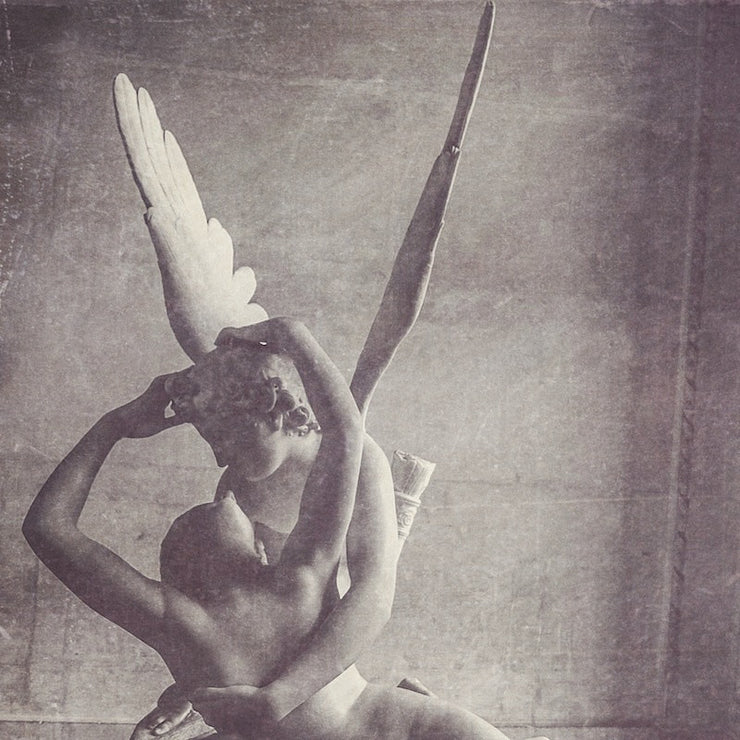 Cupid and Psyche Black & White Photograph