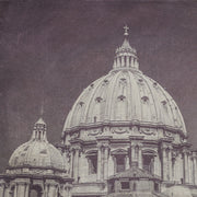 St. Peter's Basilica Dome Black & White Photograph