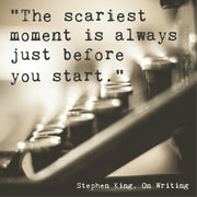 Vintage Typewriter Print | Inspirational Stephen King Quote