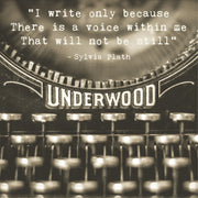 Vintage Typewriter Photograph | Sylvia Plath Quote