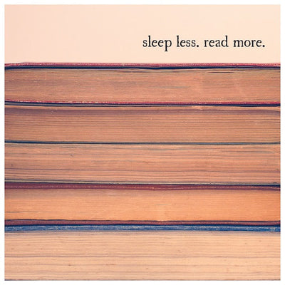 Vintage Books Quote Print | Sleep Less Read More
