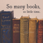 Vintage Books Print | So Many Books So Little Time Quote