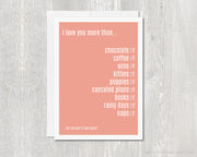 Greeting Card - Introvert's Love Letter