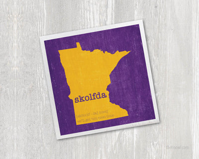 Skolfda Magnet - Minnesota Purple and Gold