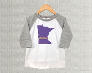 Minnesota Vikings Skolfda - Youth Raglan T-Shirt